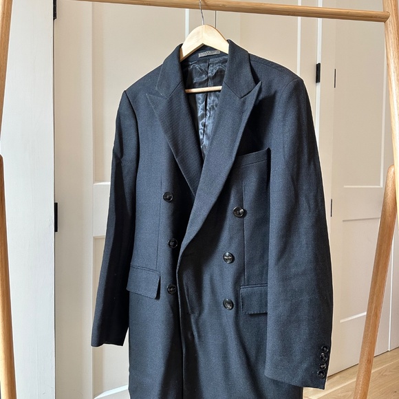 Zara Dark Gray Wool Men’s Coat Size 40 - Picture 2 of 10